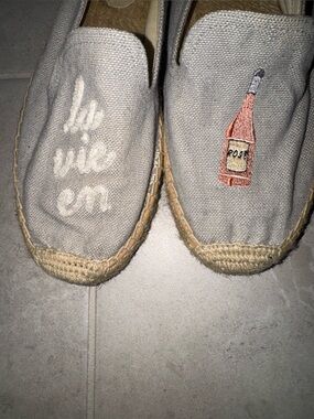 Soludos Light Gray Canvas Espadrilles